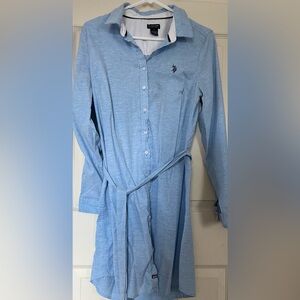 U.S. Polo Assn. Blue Long Sleeve Dress
